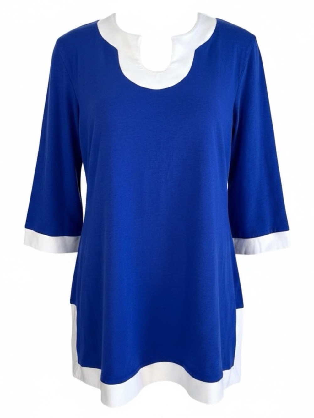 Soft Surrounding Blue & White Tunic S